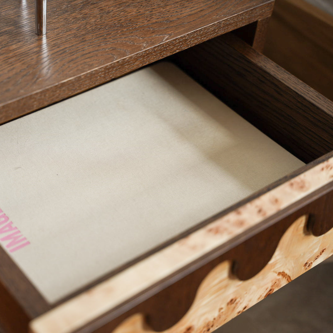 MERROW BURL Nightstand