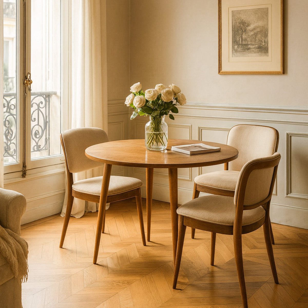 Ausziehtisch Elip in einem modernen Wohnzimmer