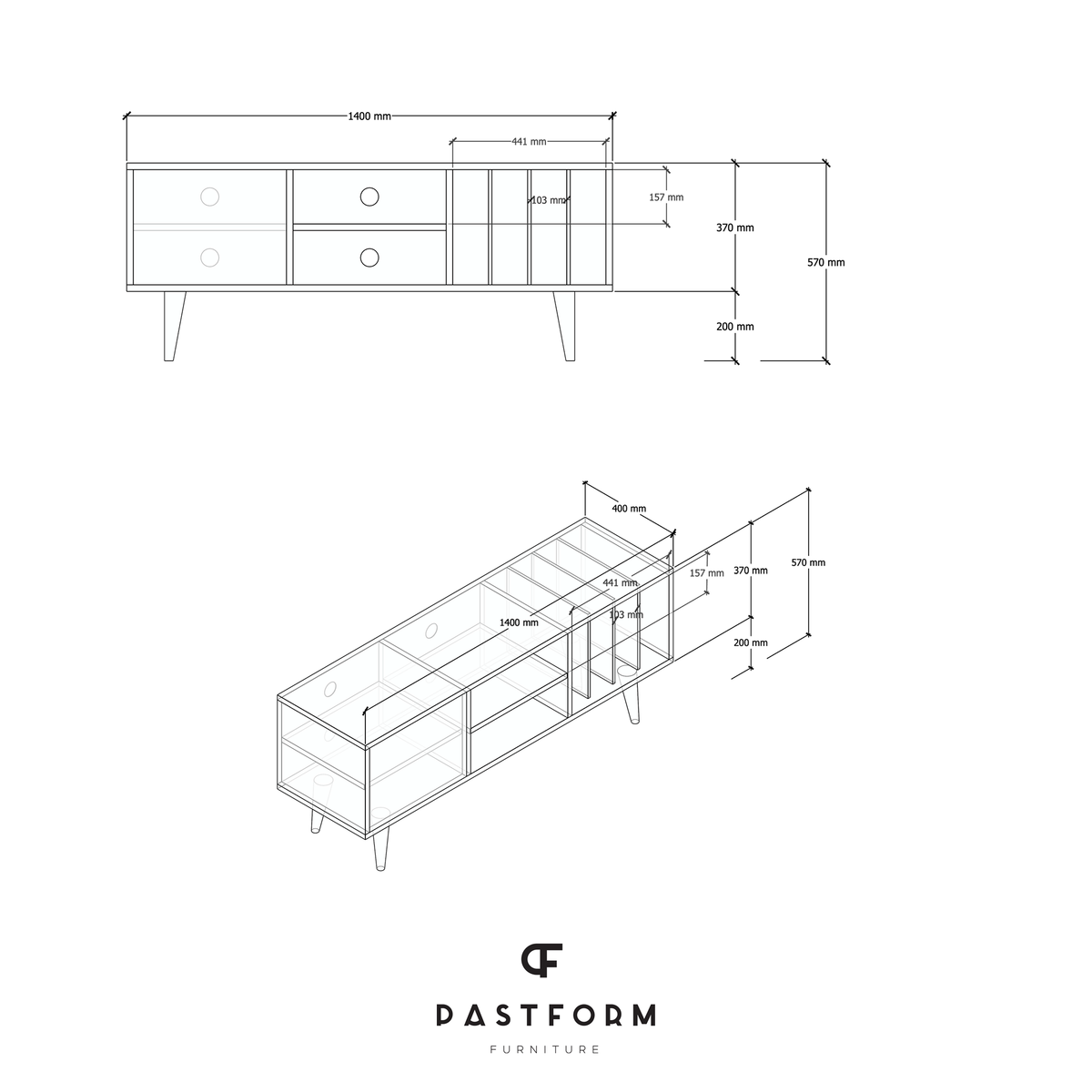 LOTV VINYL TV Sideboard