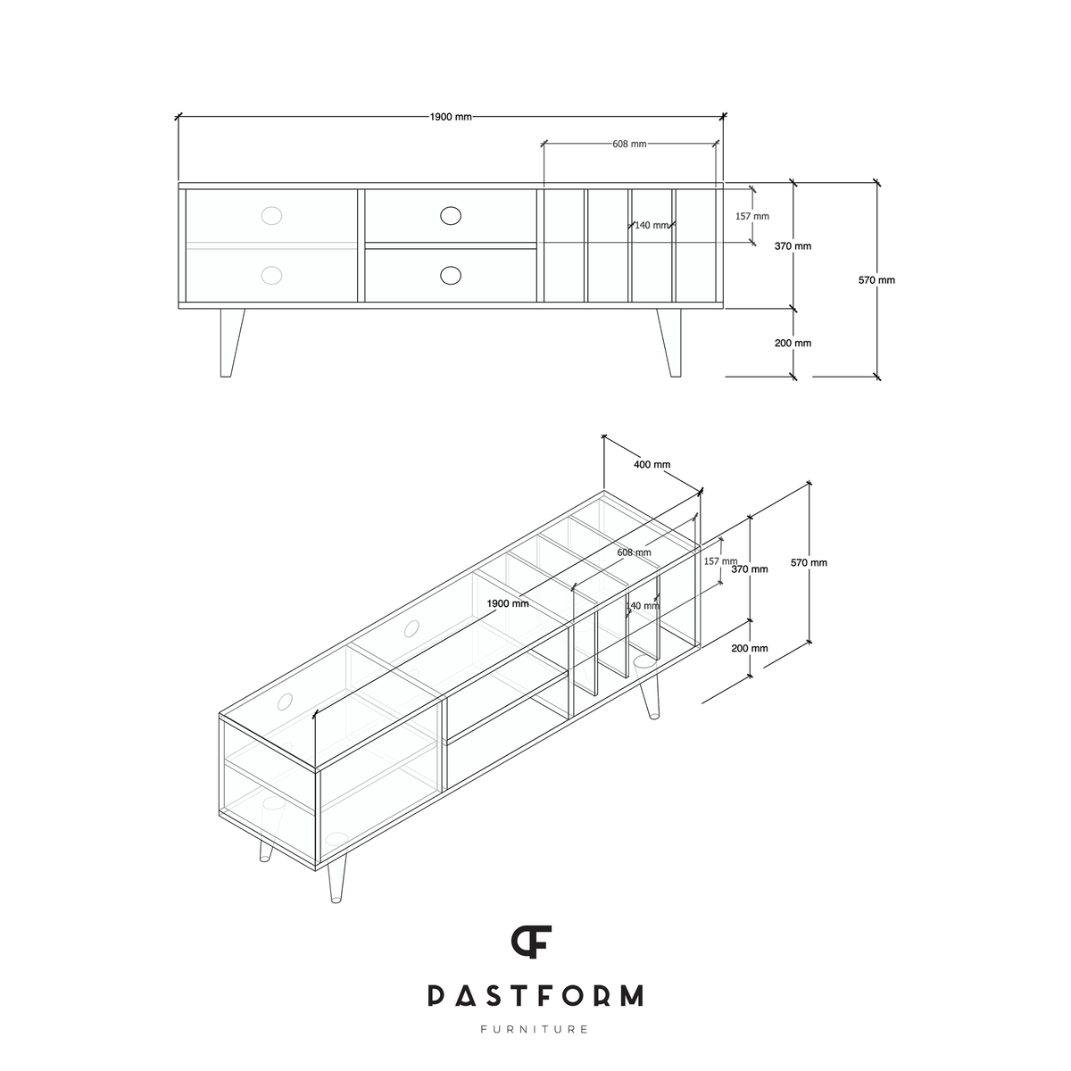 LOTV VINYL TV Sideboard